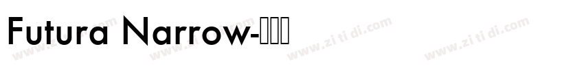 Futura Narrow字体转换
